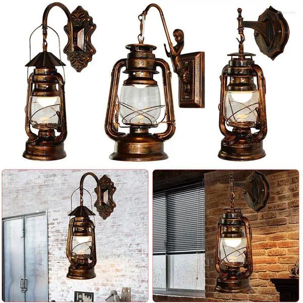 Lampada a parete Nordic Retro Iron Art E27 E26 110-240 V Vintage Lighting INDOOR DEI BEDE DECIFICA