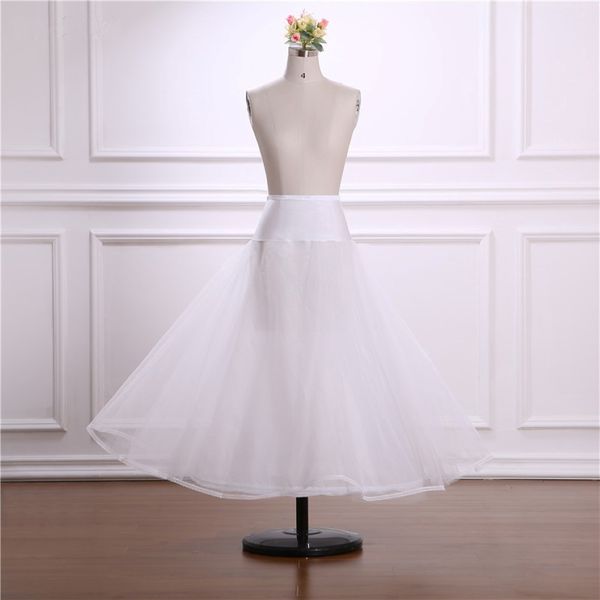 A-Line Long Tulle Petticoats für Hochzeitskleid Crinoline Petticoat Unterrock ein Schicht Hoop Stricker Rockabilly 239e