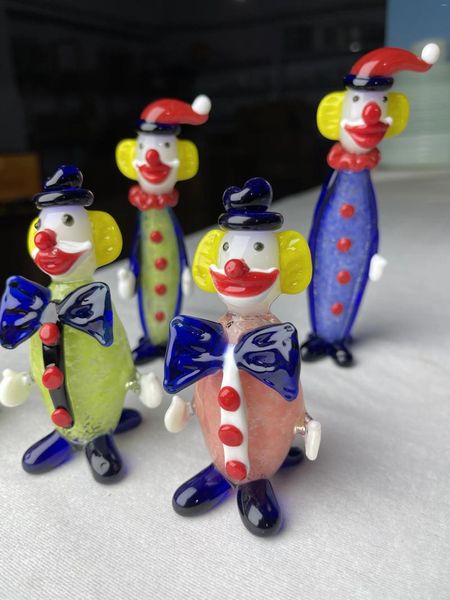Decorazione per feste Master Clown Craft Decorative Crafts Itano Murano in stile Glassoso Regalo di compleanno in vetro a mano