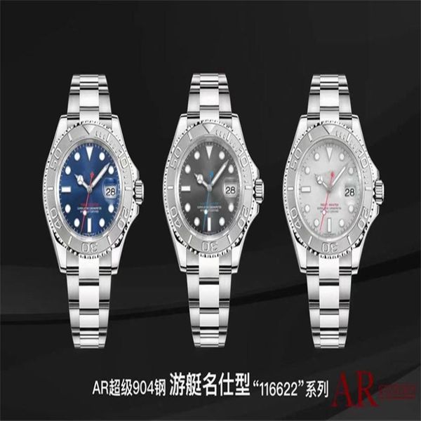 AR 116622 Montre de Luxe Mens Watches 40 мм 3135 Автоматическое движение 904L Fine Steel Watch. Корпусные часы Водонепроницаемые 321O
