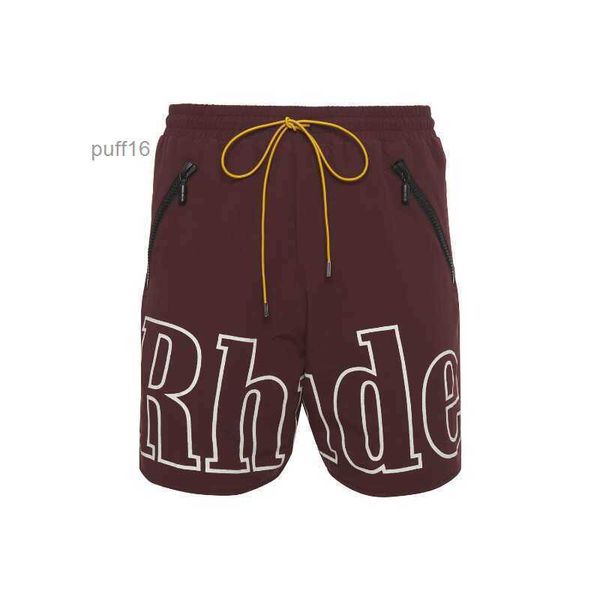 Mens Rhude Shorts Mektuplar Baskı Tasarımcı Kısa Moda Büyük Boyut XXL 3XL 4XL Erkekler Swearpants Pants Unisex Yaz Plaj Pantolon AAA Kalite Üst 0dit