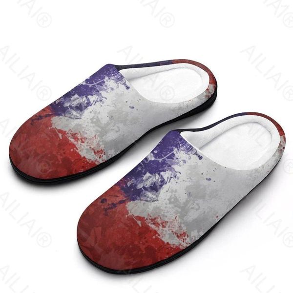 Slippers chile bandeira (18) sandálias luxuosas mantenha sapatos quentes chinelos de mulheres térmicas têm tênis softcottonhome