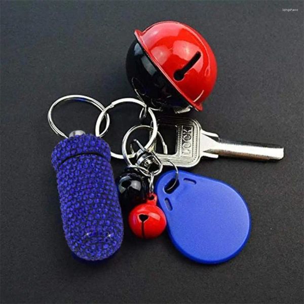 Garrafas de armazenamento portátil Pocket Outdoor bolso de shinestone Full Key Chain Primeiras comprimidos Organizador Proteção auditiva à prova d'água Tampões para os ouvidos