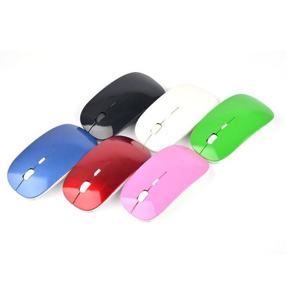 2020 Laser per mouse da gioco ottico per computer ottico da gioco wireless con il ricevitore USB Mause per il laptop MacBook MAC Mice6521110