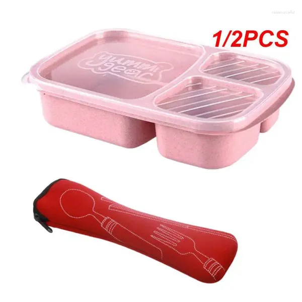 Dinnerware 1/2pcs O recipiente de frutas pode ser reutilizado fácil de limpar os utensílios portáteis de viagem durável e leve