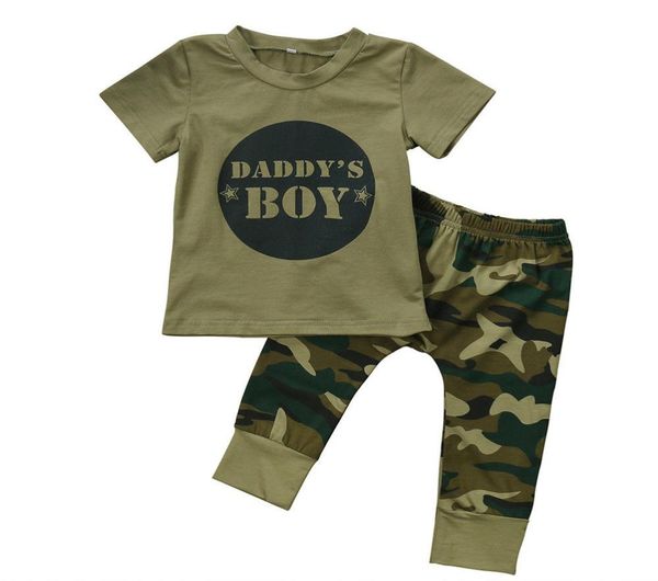 Recém -nascido bebê menino menino menina camuflagem tamas de calças de calças