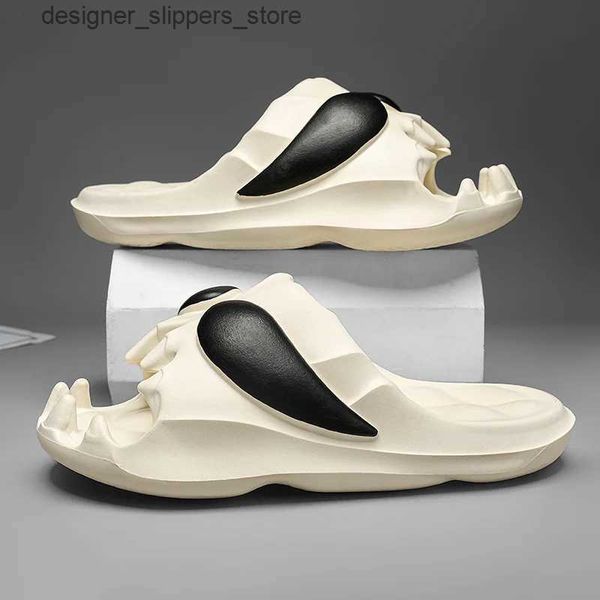 Pantofole 2024 Summer Flip Flip Original Mens Slifors Street Skull Platform Platform Mens Slipers Sandals da donna Sandals da donna Q240511