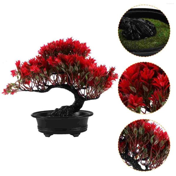 Fiori decorativi pianta in vaso artificiale decorazione soggiorno finto bunzy brano piante da bagno bonsai albero plastica