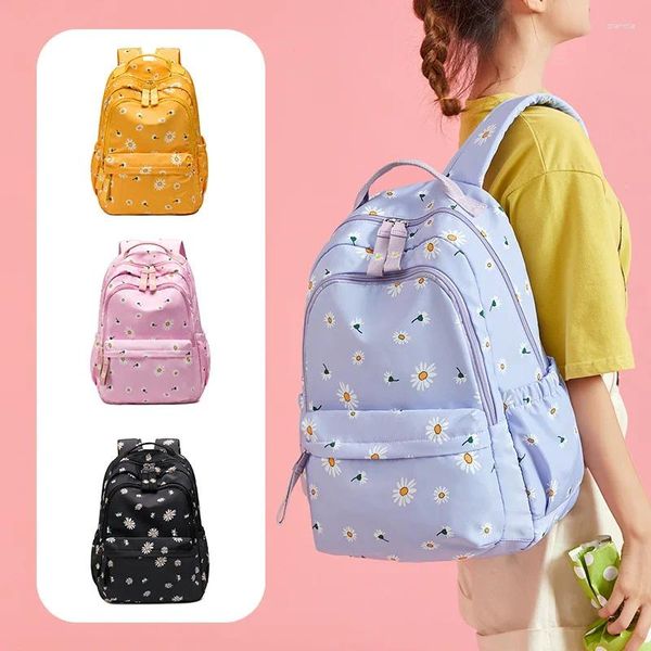 Backpack Fashion Nylon Collage Laptop Laptop de grande capacidade Bolsa de escola viagens à prova d'água Daypack Women Bags Mochila para Girl