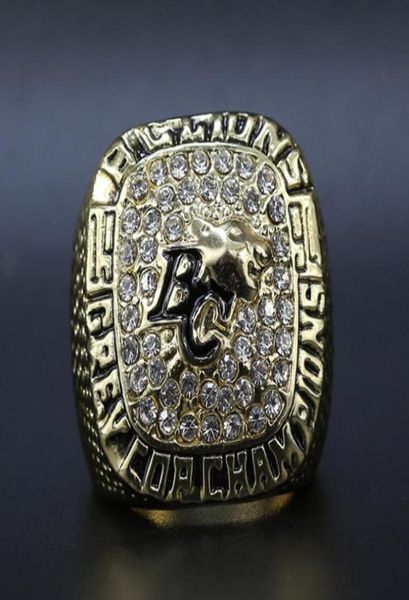 1994 BC Lions Grey Cup Team Sulir S Ring com Box de madeira Fã dos homens Brithday Gift 20207729924