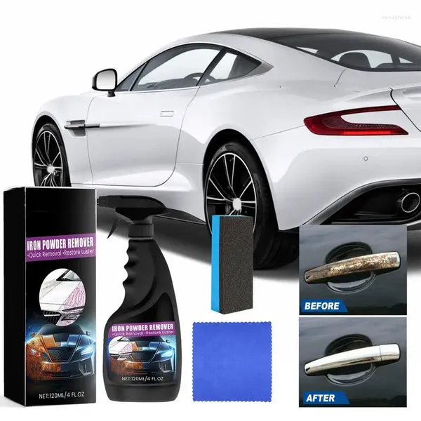 Soluções de lavagem de carro 120ml Multi Fins Remust Remover Spray Spray Automobile Hub Agent AGENTE AGENTIVO CHEFE SEGURA