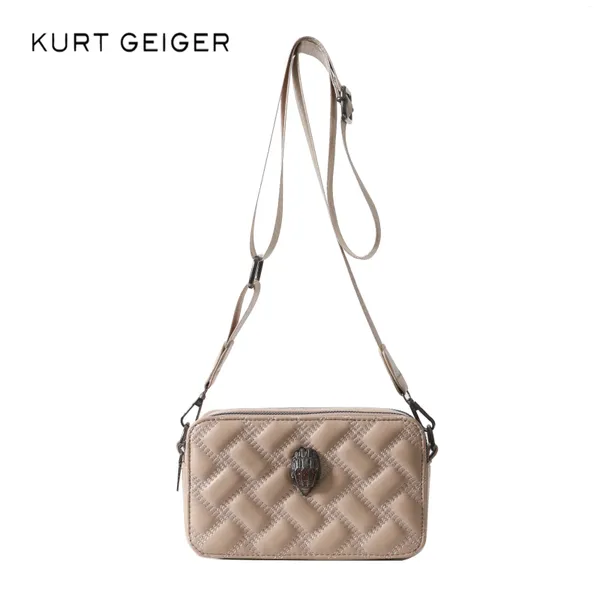 Bolsas de ombro Kurt Geiger Bag 2024 Designer Câmera de luxo Moda da moda da moda letra zíper da bolsa de feminino quadrado de pequena marca feminina