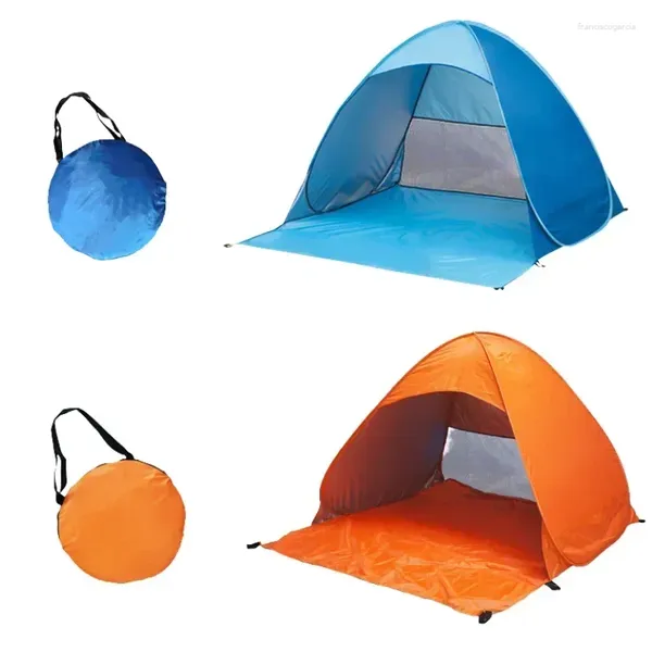 Zelte und Schutzhütten Sonnenzelt Up Strandfischerei Leichter Schutz Treuter automatischer Outdoor Camping UV Instant Shelter