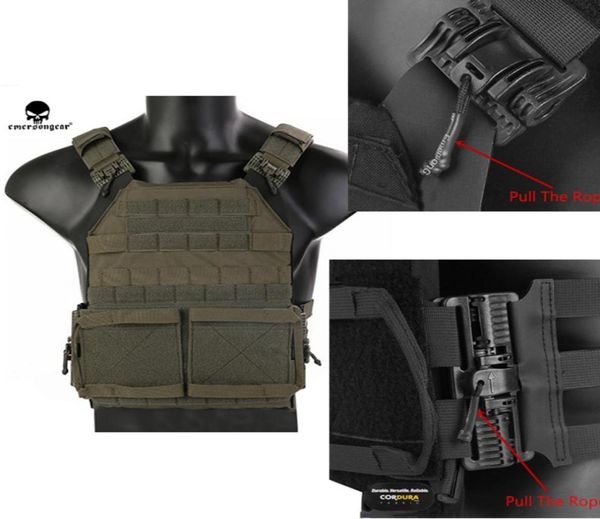 EmerGear Tactical Schnellfreisetzungen Jum -Plattenträger 20 Taktische JPC -Weste Jagd Molle Vest For6032655