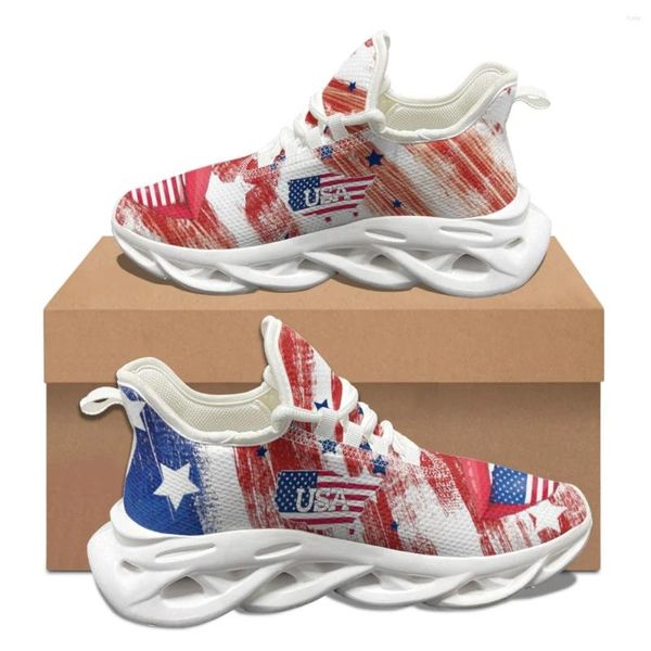 Scarpe casual USA FLAGGS FLAGS COPPIA Coppia Autumn Inverno Sneaker da tennis Work Woman Jogging Footwear leggero fai da te