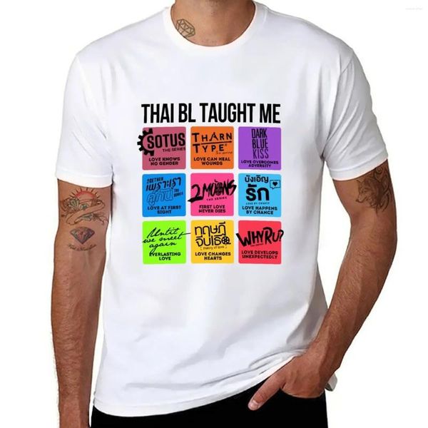 Tops canotte da uomo Thai bl mi ha insegnato a maglietta per magliette da uomo con abiti da uomo con camicie divertenti