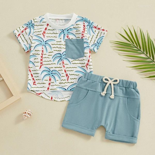 Set di abbigliamento 0-36 mesi BAMBINI SET SUMPIE SIMPARE ROUCO TERCHI COCONUT COCONUT TRIES SCHETTORI ELASTICI BATTI