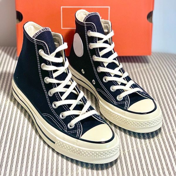 Designer Sapatos casuais para homens mulheres 1970 Chucks All Stars 70 tênis clássicos de lona clássica tênis extraordinários pretos brancos rosa rosa azul externo mensal treinadores