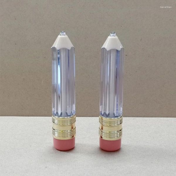 Garrafas de armazenamento 50/100pcs vazias tubos de tubo de brilho lápis de forma de batom recarregável de lipglels 5ml
