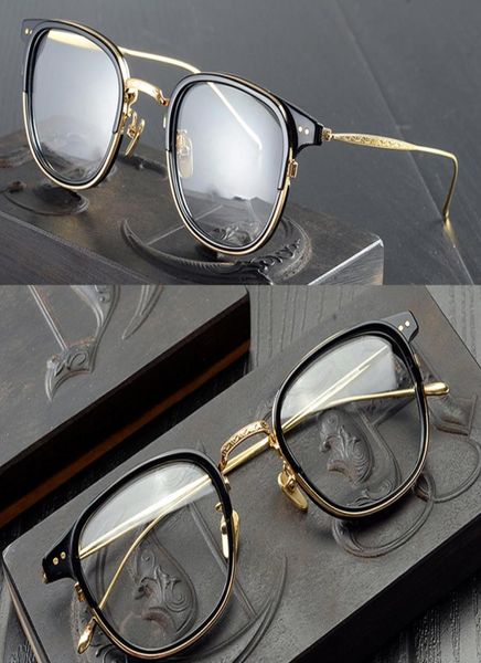 Frame di alta qualità Titanio acetato di occhiali ottici UOMINI DONNE039S Classici occhiali da prescrizione quadrata Retro Spettacles Eyewe9681795