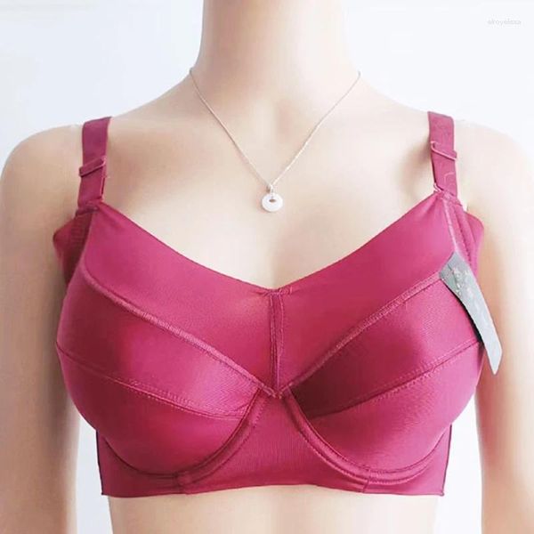 Bras Womens liscio Minizer senza saldatura BRA Copertura completa non imbottita Ultra sottile Lingerie setosa 34 36 38 40 42 44 C D E