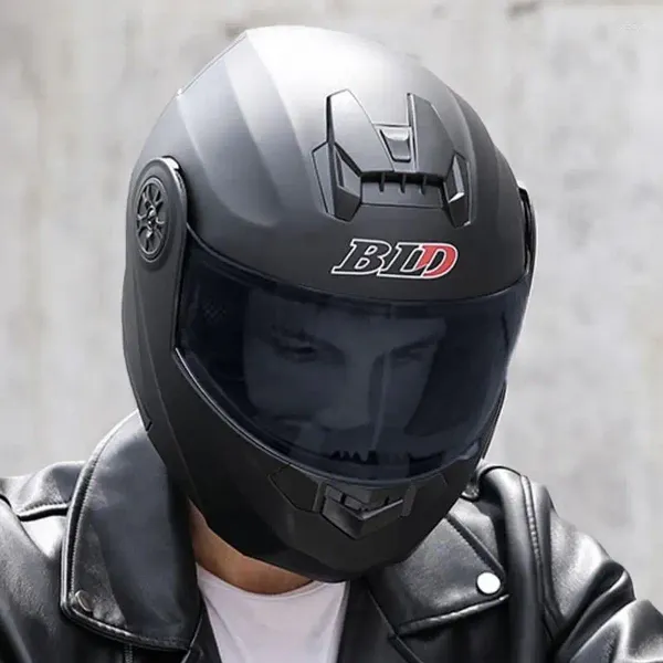 Motorradhelme Helm Doppellinse Volles Gesicht Verstellbares Riemen Sonnenschutzrad Rennen Dual Visor Accessoires