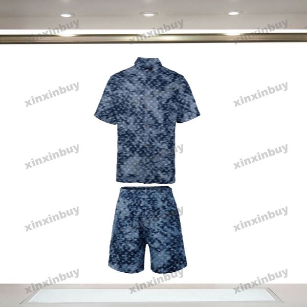 XinxinBuy Men Designer Tee camise