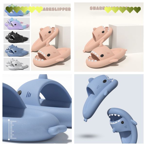 Haifischmassage unteren Hausschuhe für Erwachsene Paare Anti -Slip -Badezimmer -Leckage Pantoffeln Trendige Paar Haifischantscheln für Männer und Frauen im Innenbereich 2024