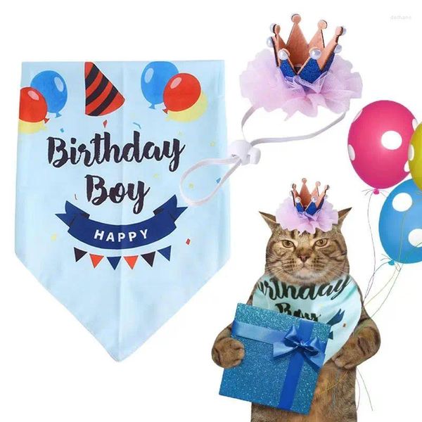 Hundekleidung alles Gute zum Geburtstag Hüte für Katzen Kätzchen Kleidung Dehnes Elastizitätsband und Polyesterstoffe nicht leicht zu verblassen