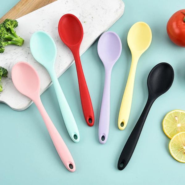 Colher de café Silicone colher mistura sopa colheres de cozinha utensílios de cozinha utensílios