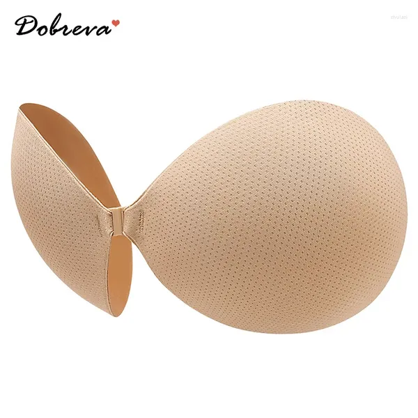 Bras Dobreva Donne Sticky Push Up Reggiseno silicone adesivo senza spalline invisibile per il vestito