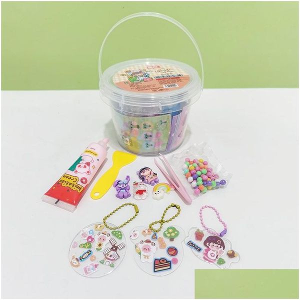Детские игрушечные наклейки крем guka happy buckte set j-8004 милый материал для ручной работы материал ручной работы с небольшими капельными игрушками.