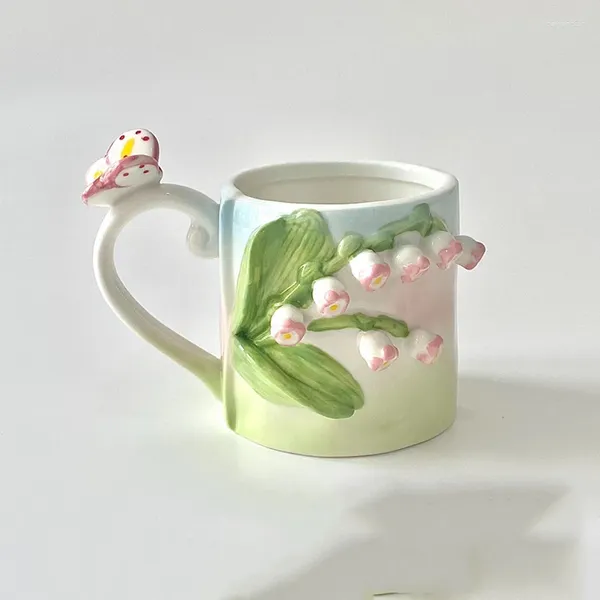 Tazze riutilizzabili tazza di caffè in ceramica anime grazioso bevande per bevande smalto tazze idee regalo personalizzate filizanki do kawy cucine da pranzo bar