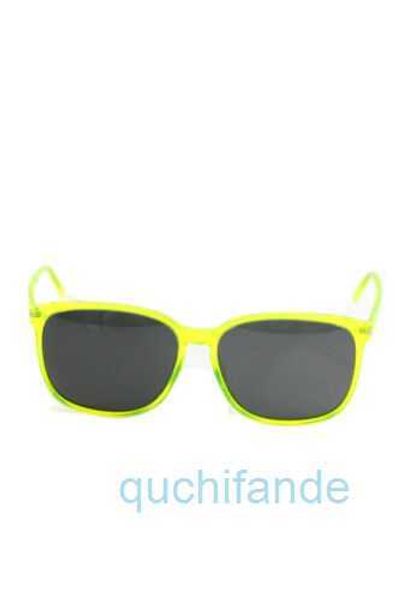 Marca clássica Retro Yosil Sunglasses Square quadro quadro translúcido Green neon 15 58 140