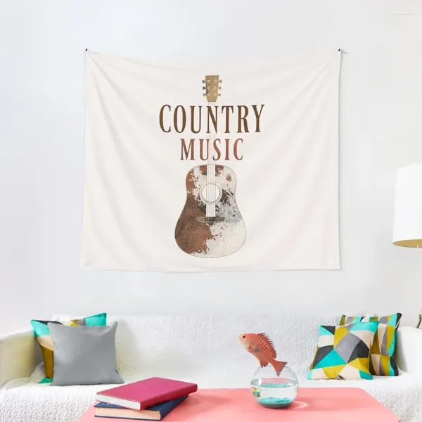 Tapestres music country country vintage tapeçaria estética decoração imagens sala de parede decoração fofa decoração