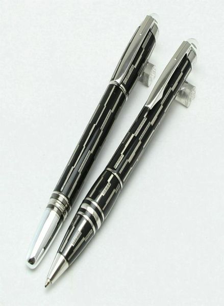 2pcslot Classique Starwaikers Black Metal Rollerball Pen caneta caneta com o número de série do Monte Brands Opção de Cufflinks Sh7601513