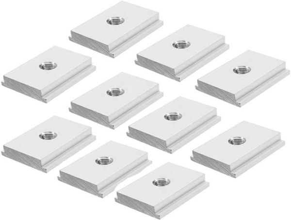 10pcs m6m8 t porca de slot ttrack porca deslizante para perfil de alumínio Variou