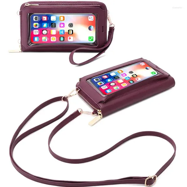 Bolsas de ombro pequenas mulheres crossbody multifuncional tocável telefone celular bolso de bolso bolsa de mulheres bolsos mujer