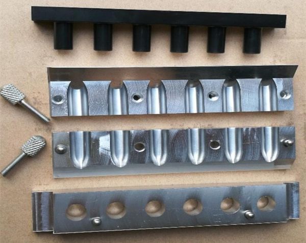 1 conjunto de 121 mm de batom de alumínio 6 orifícios de cavidades para molde de molde de lábio diy forma de gotas aquático de boa qualidade f201726519267266