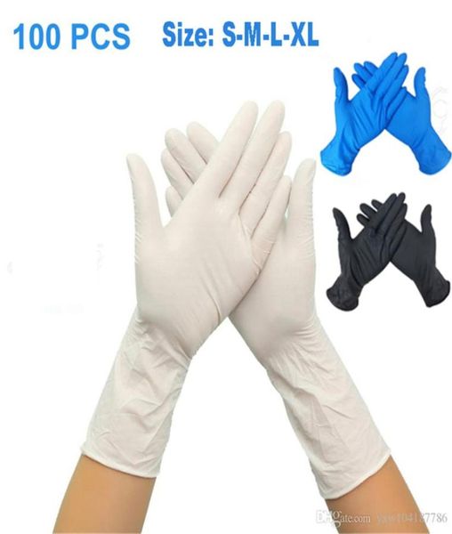 100 Stück Einweghandschuhe Nitril -Gummihandschuhe Latex für Home Food Laboratory Cleaning Gummihandschuhe Multifunktionale Heimwerkzeuge NE8098625