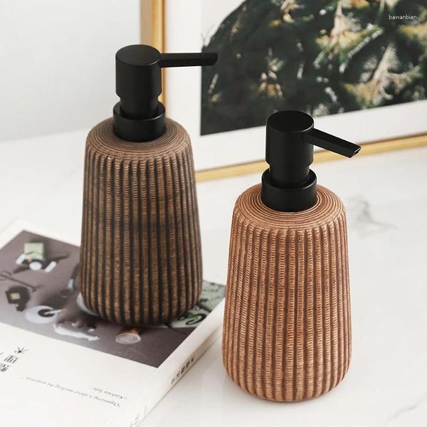 Flüssige Seifenspender Keramikhand -Desinfektionsmittel Flaschen mit hoher ästhetischer Wert Shampoo Verpackung japanischer Kreativität für Gastfamilien
