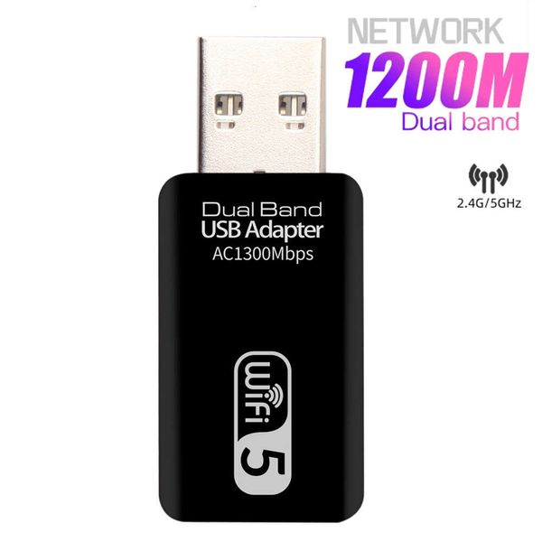 2,4G/5G Двойная полоса 1200 м Гигабит USB Wireless Wi -Fi -сигнал приемной сетевой карты передатчика USB3.0