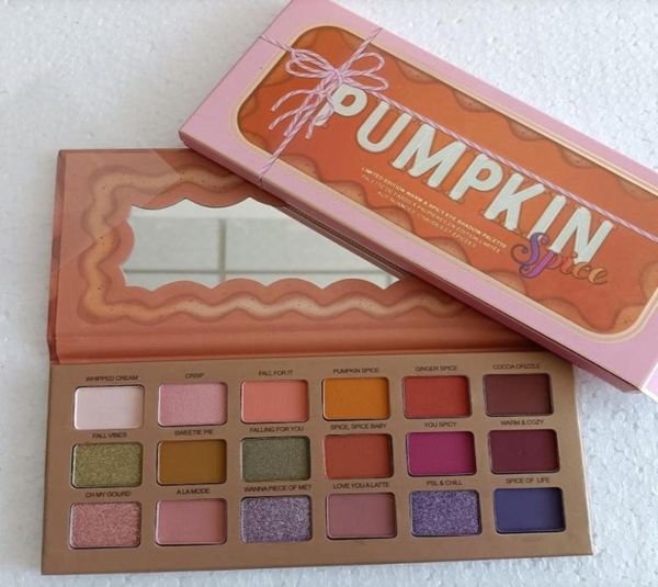 2021 Top -Qualität Weihnachten Limitiertes Lidschatten -Make -up -Palette an Gesicht 18 Farben Orange Kürbis Farbe wasserdichte Lidschatten21758909266623