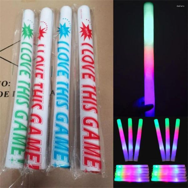 Decorazione della festa Light-up Schiam stick decorazioni da concerto a led Batoni rally rave bacchette luminose che cambiano festival flash luminose