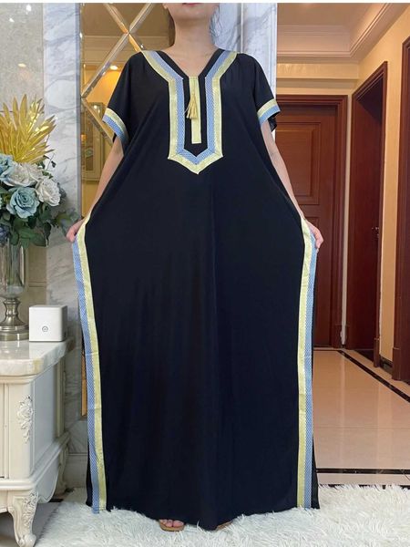 Abbigliamento etnico 2023 Ultimo arrivo Donne Summer Dress Summer Ext in tessuto Quty Elabodery Processo lungo Abaya Abaya Africano Africano ISLAMIC ABBIGLIAMENTO T240510