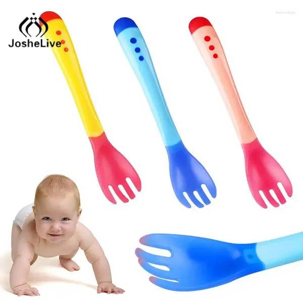 Löffel langlebige Tischgeschirr Utensilien weicher Kopf Silikon Baby Löffel Elternschaft Must-Have-Fütterungsgegenstände