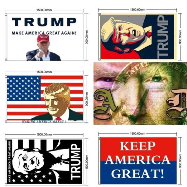 Amerika'yı Yeniden Korumak Büyük Bayraklar Donald Trump 2024 Afişler Amerika Birleşik Devletleri Başkanları Kızıl Mavi Renk 0511