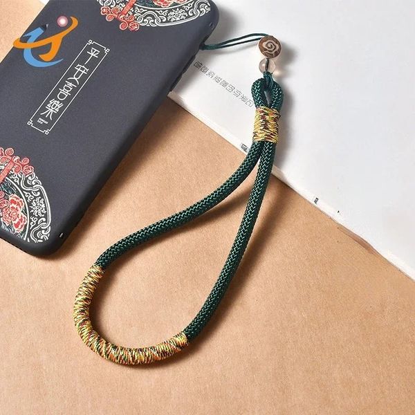 Handgefertigtes tibetanisches Geflecht Telefon Lanyard Halskette Armband Gurt für iPhone Huawei Xiaomi Samsung Kamera GoPro Anpassung Stringhalter