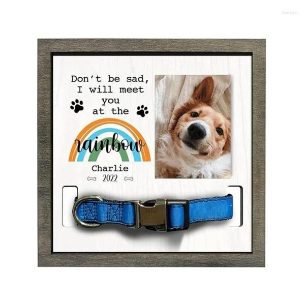 Frames Pet Frame Hunde Bilder Kragengedenks Sympathie Geschenk für Verlust