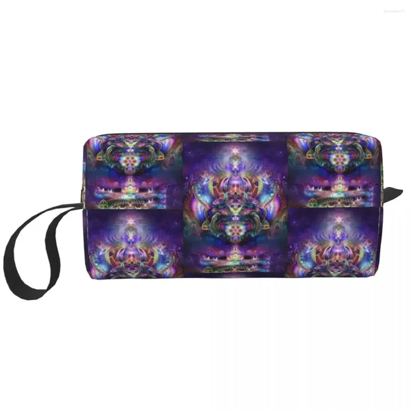 Bolsas de armazenamento viagens Índia mandala zen buda higienetry saco kawaii maquiagem cosmética Organizador feminino beleza dopp kit caixa